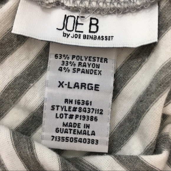 JOE B by Joe Benbasset Striped Maxi Skirt. Gray and White. Size XL. - Picture 2 of 5